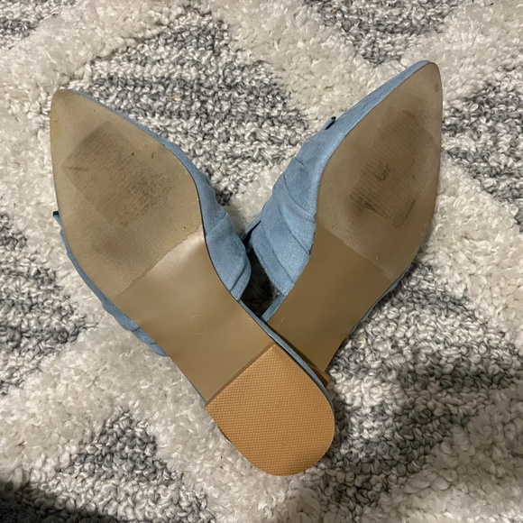Vintage Havana Dawn Knotted Mule Flat in Soft Blue - Picture 6 of 7
